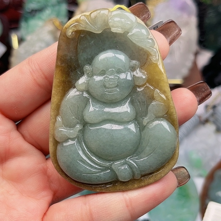 翡翠未镶嵌颈饰挂件