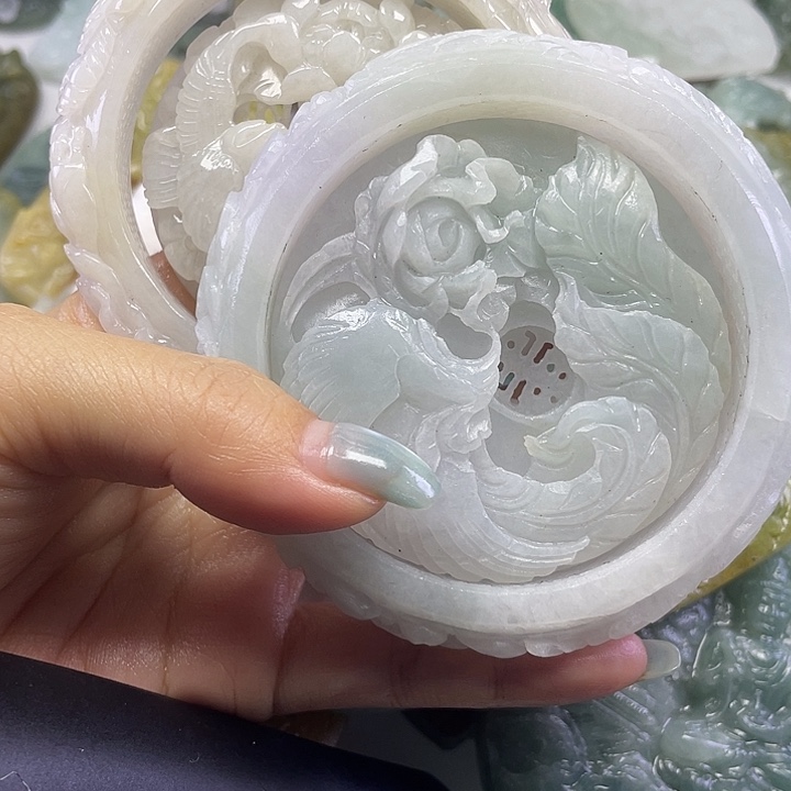 F***鸥定制翡翠未镶嵌20-1