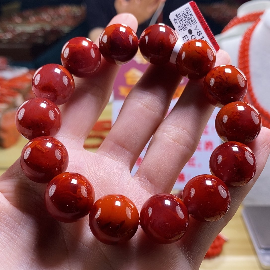 未镶嵌瓦西典藏  17mm   多样性发一南红玛瑙