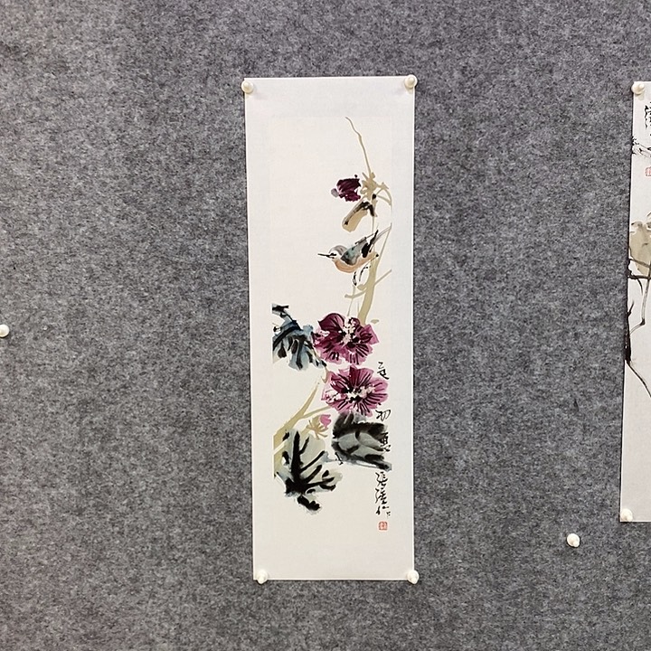 国画张强画画作品