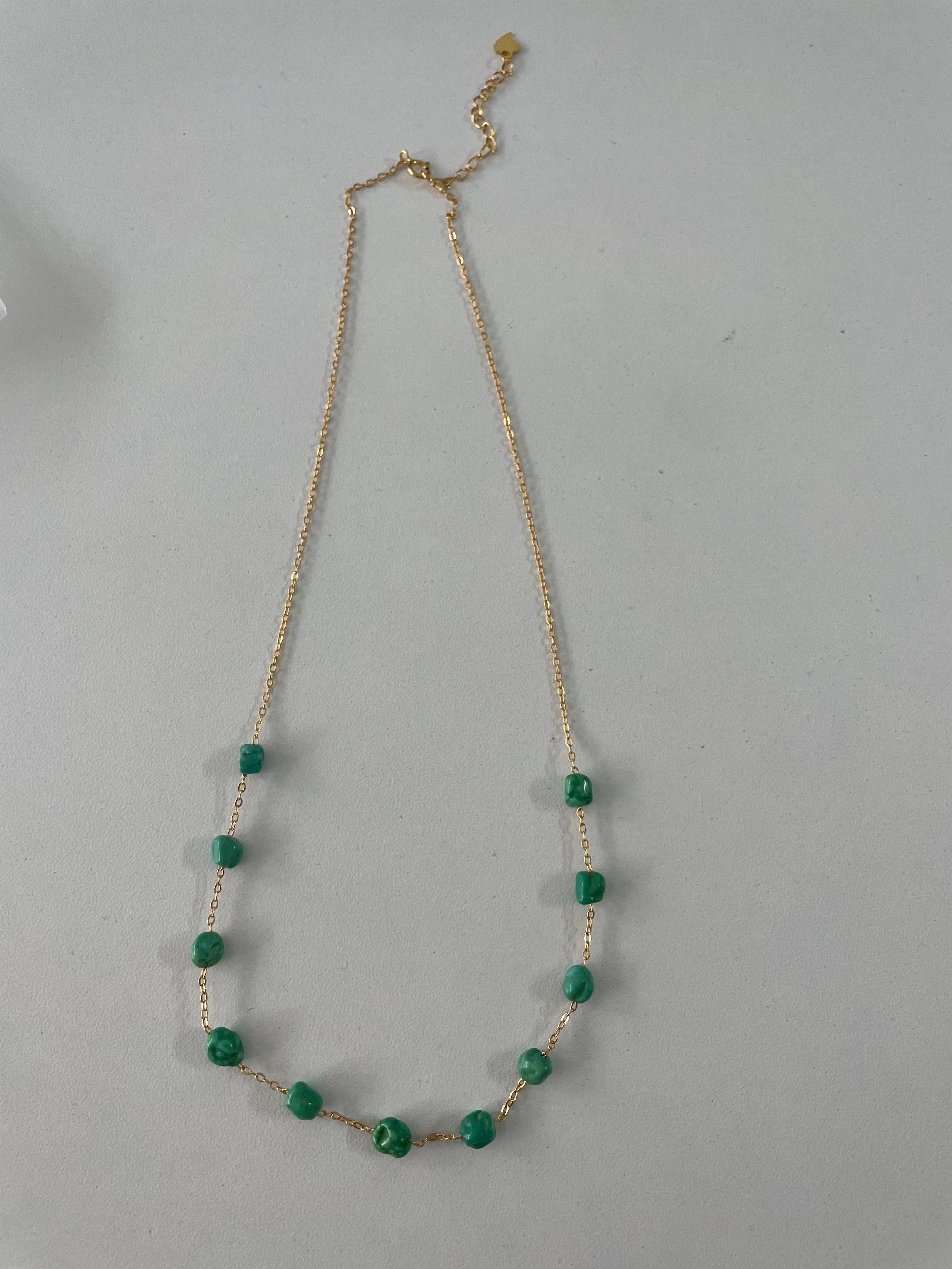 【央广购物】随型绿松石满天星项链多样性发货一件LX06-122