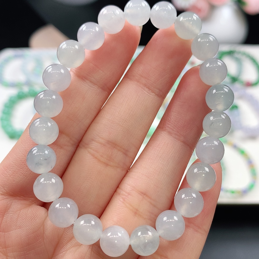 翡翠未镶嵌手链8mm