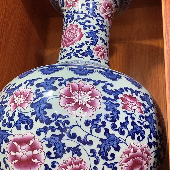 景德镇陶瓷花瓶摆件笑*