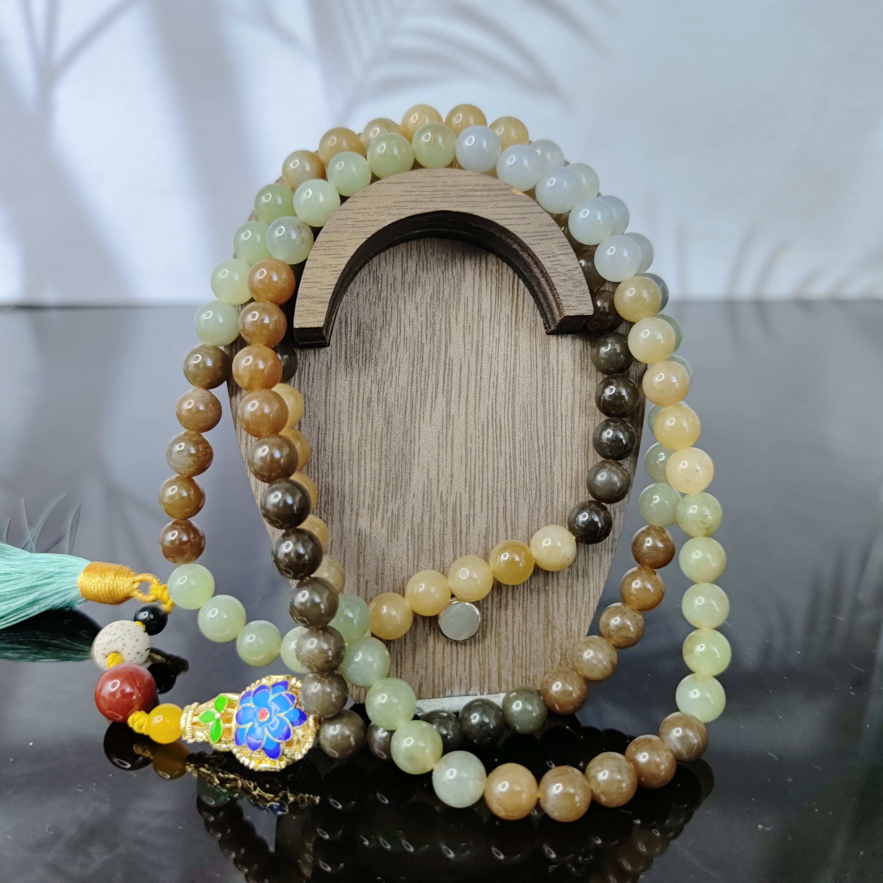 N和田玉纯手工项链（卡8）0842