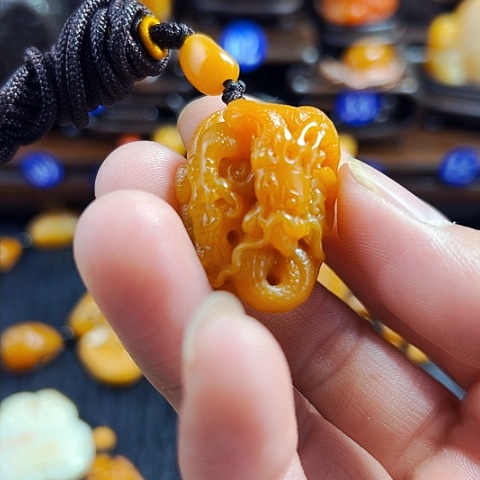 田黄石酷*田黄石挂件