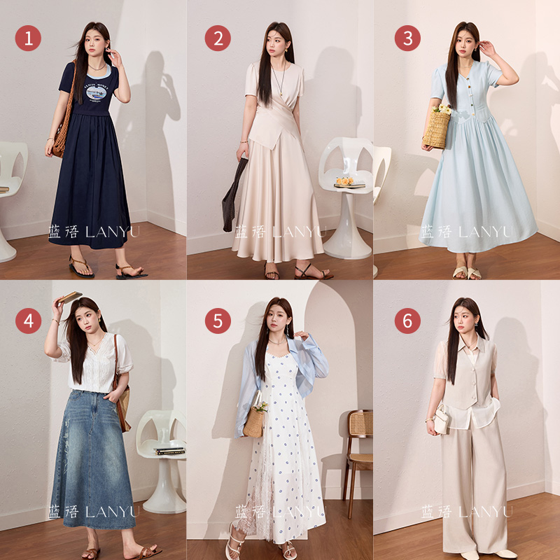 蓝语大码女装【王炸清仓合集99】2025夏季爆款清仓连衣裙套装合集