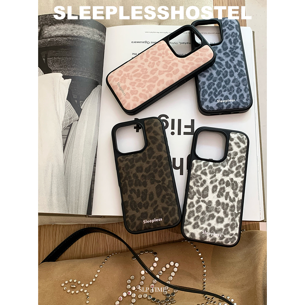 失眠招待所 软fufu面包壳ins风小众时尚个性豹纹适用苹果17手机壳