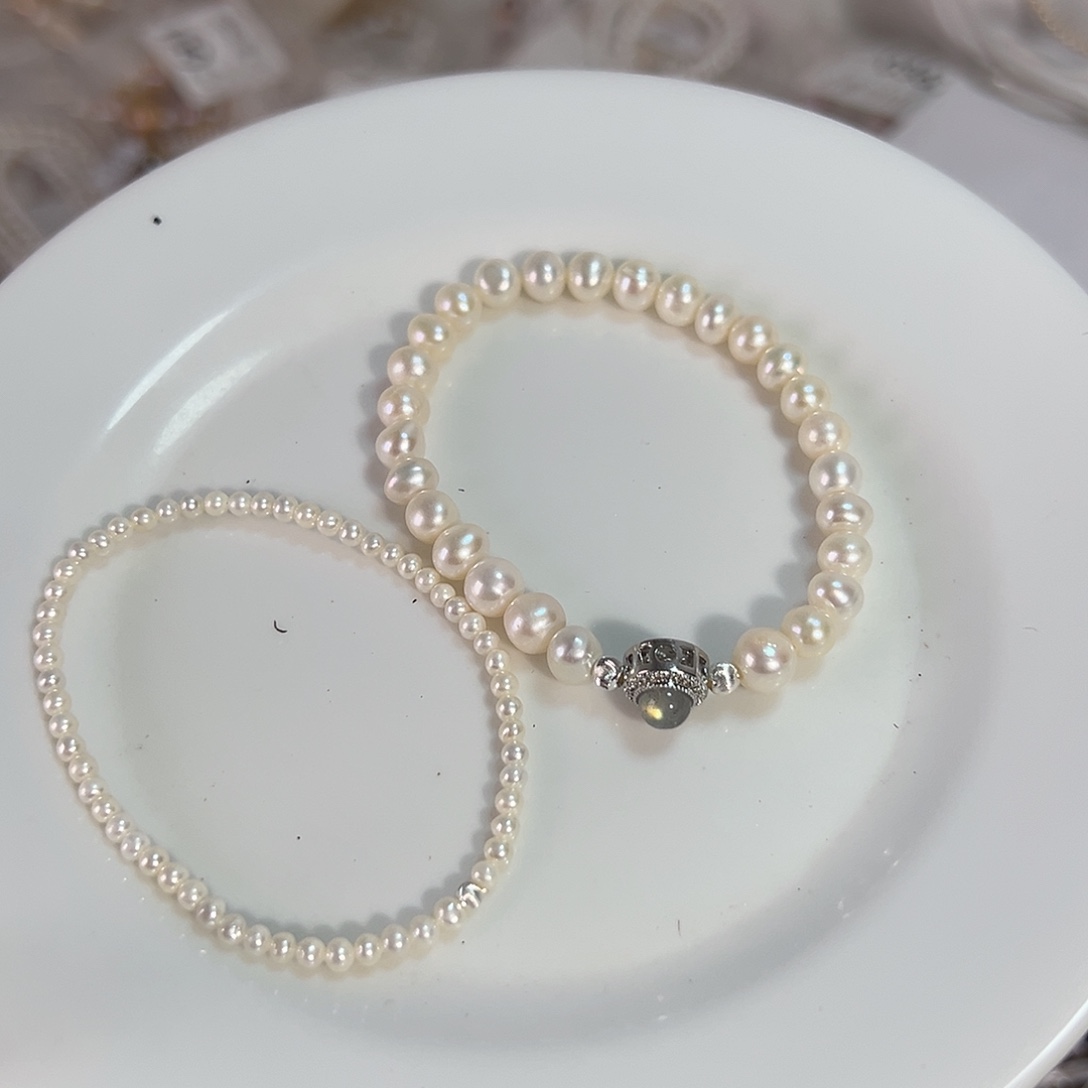 淡水珍珠设计款珠宝银S925镶嵌