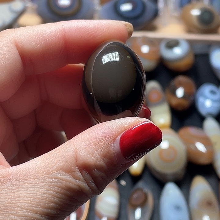 用***9玛瑙/玉髓合金颈饰