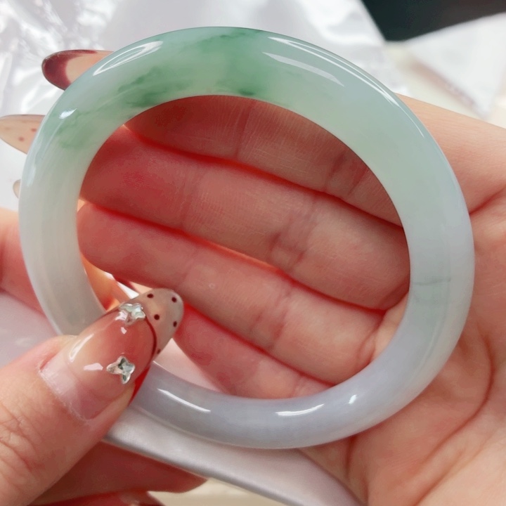 翡翠未镶嵌手镯56x456