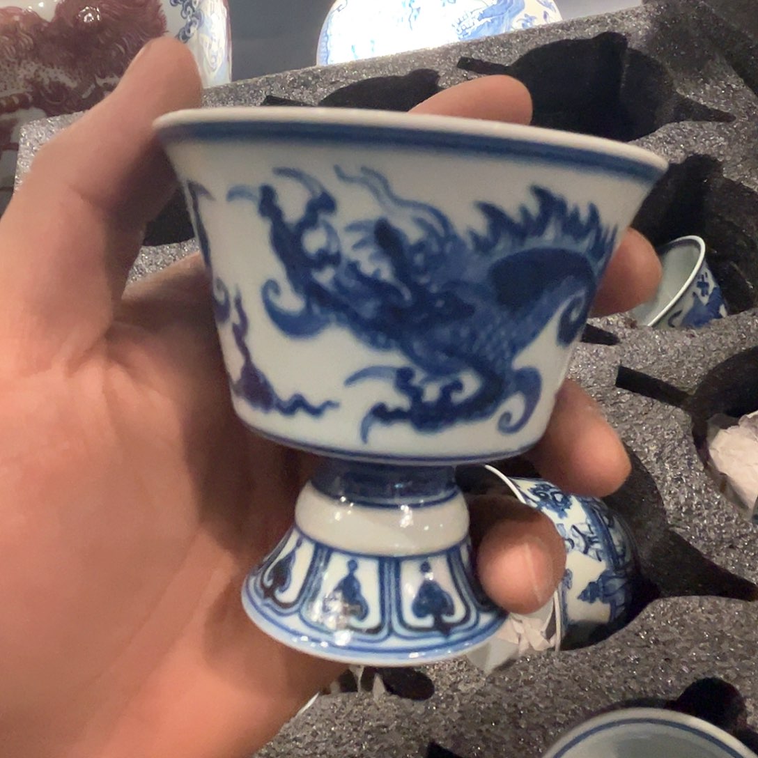 杯青花瓷器青花瓷器