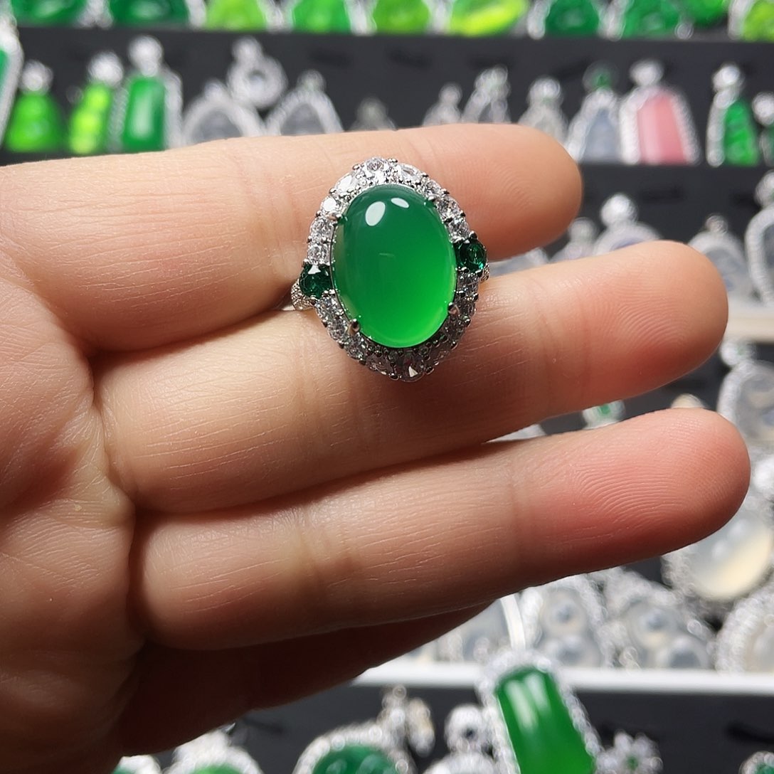 玛瑙/玉髓戒指合金