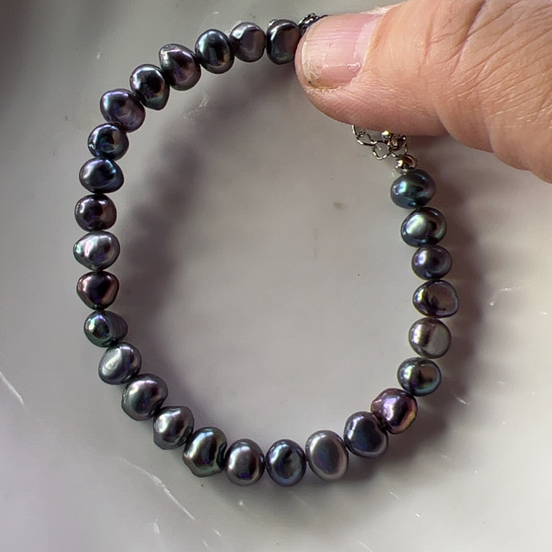 淡水珍珠合金手绳939