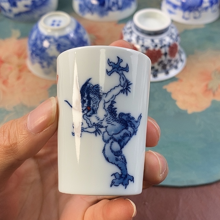 杯现代景德镇全手工全手绘茶具168888