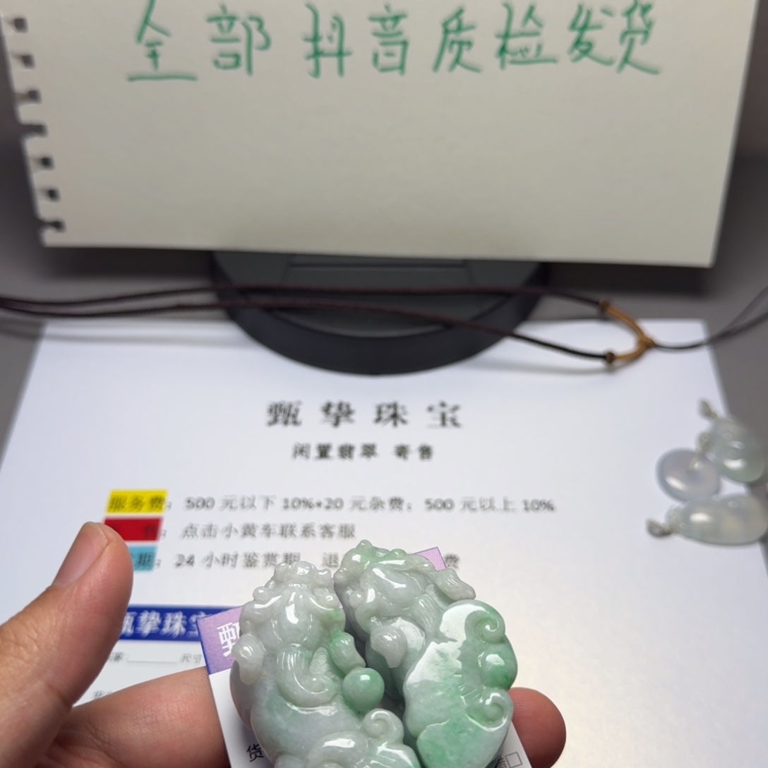 翡翠未镶嵌颈饰貔貅