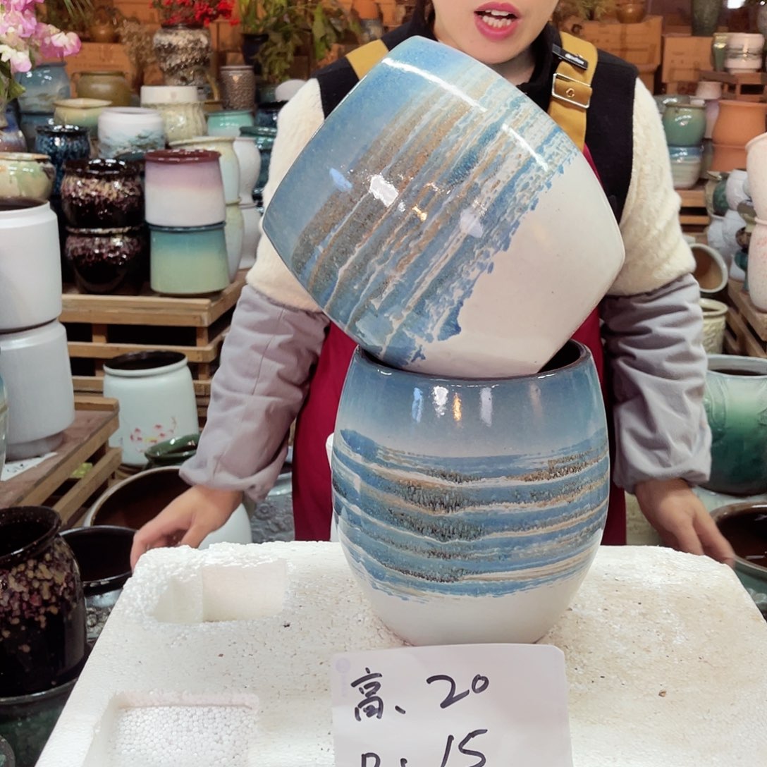 紫砂花盆高度20口径15