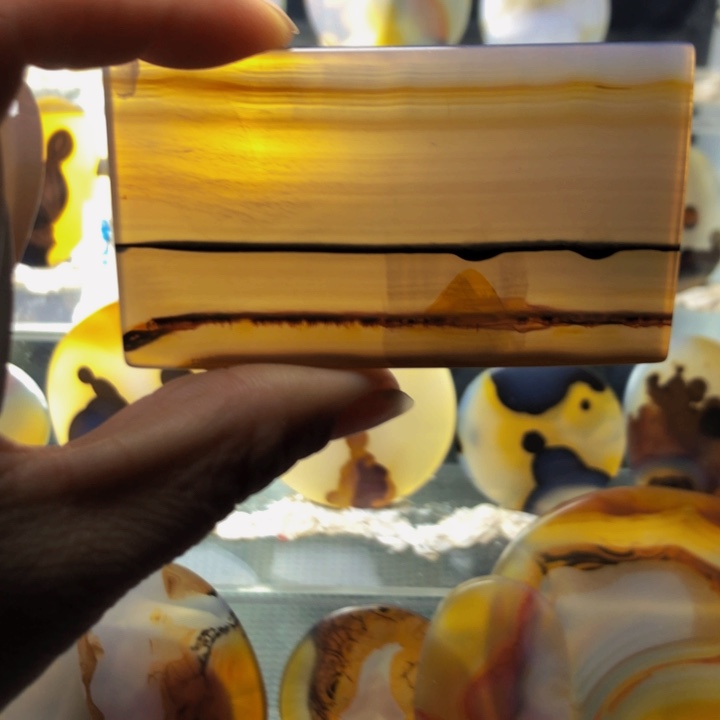 合金玛瑙/玉髓珠宝奇石34有瑕