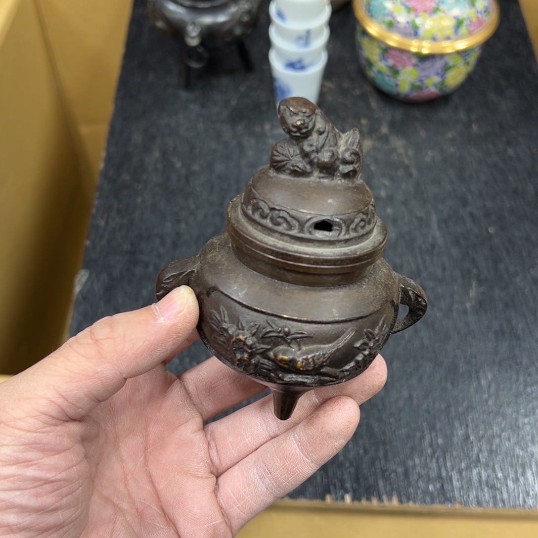 铜日本中古工艺品摆件
