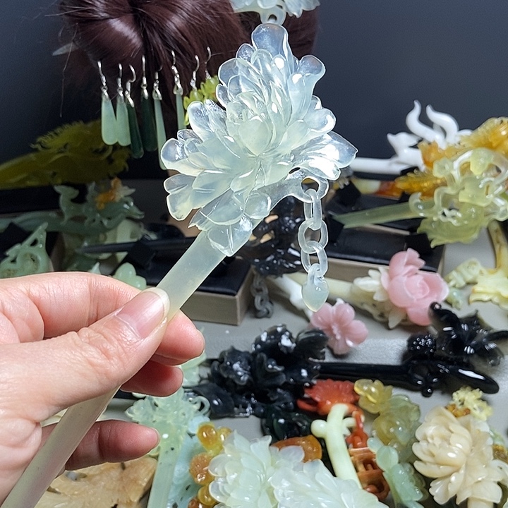 简***单岫玉未镶嵌发簪发簪