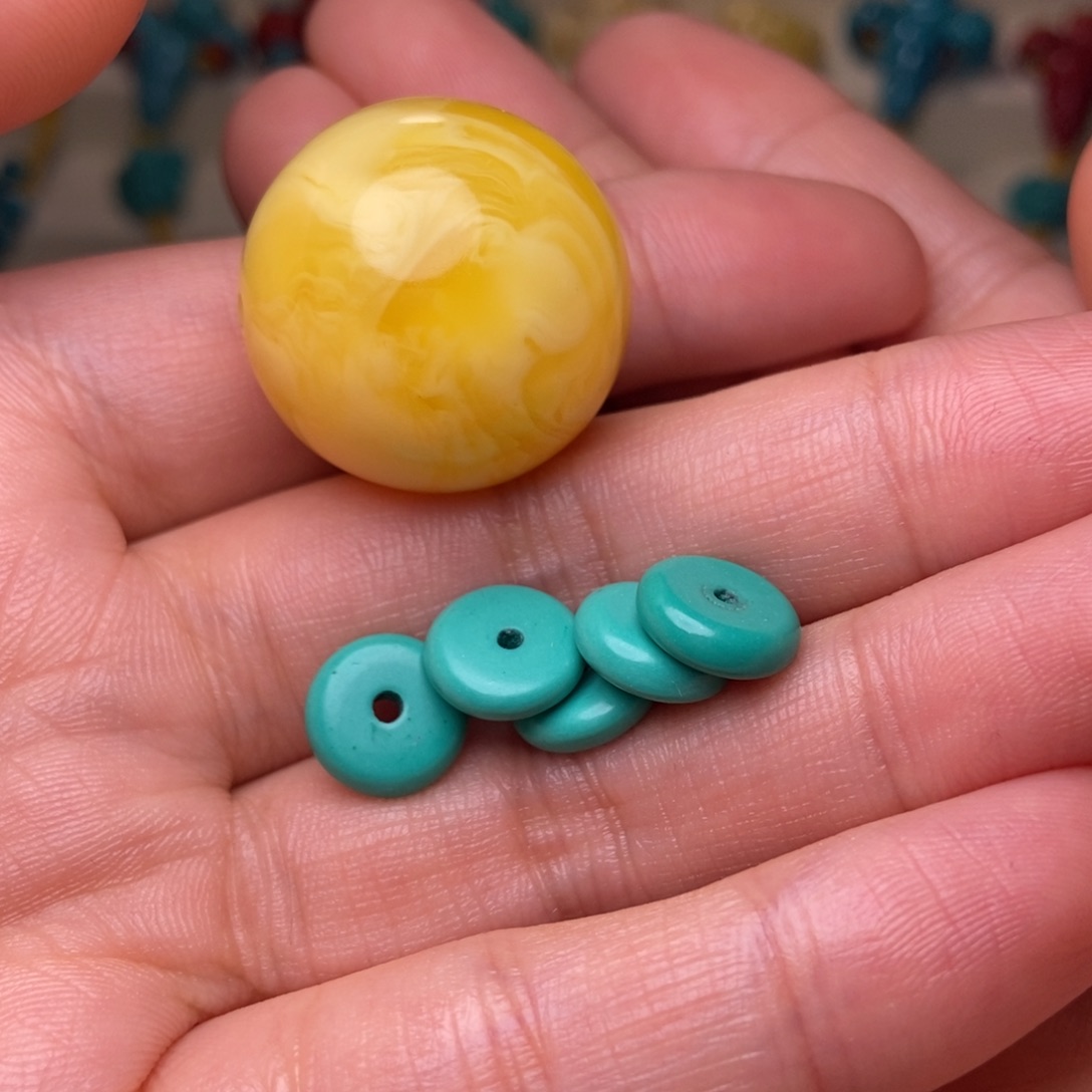 @***@非金属虎皮纹珠子卡25一颗卡10隔片26颗