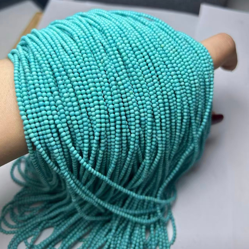 合金项链 湖北小米珠锁骨链项链手链串珠DIY念珠手串链子绿色