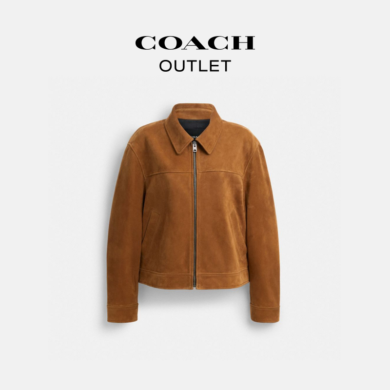 COACH/蔻驰奥莱 仿麂皮夹克