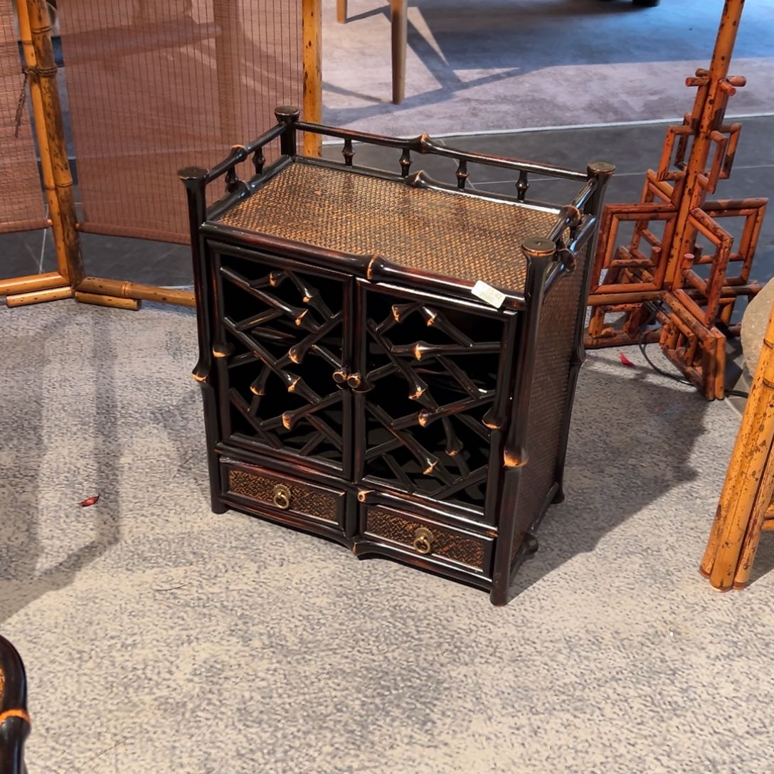 冰*筇竹茶边柜筇竹茶边柜