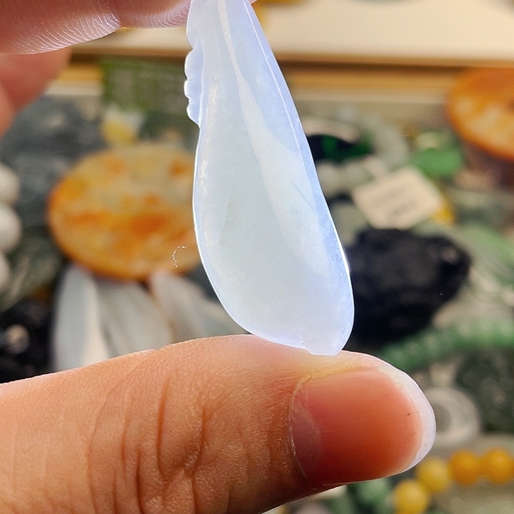 翡翠颈饰未镶嵌天然A货翡翠