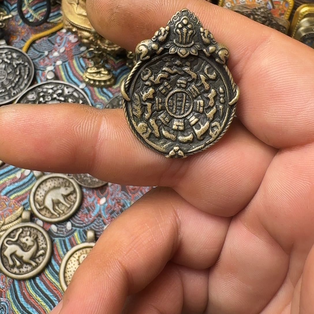 老***子藏式风格九宫八卦牌