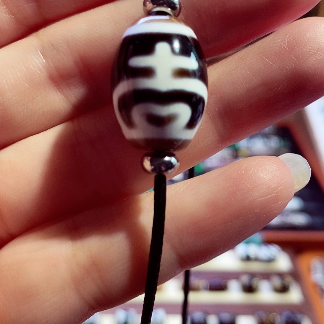 灰***娘玛瑙/玉髓颈饰合金