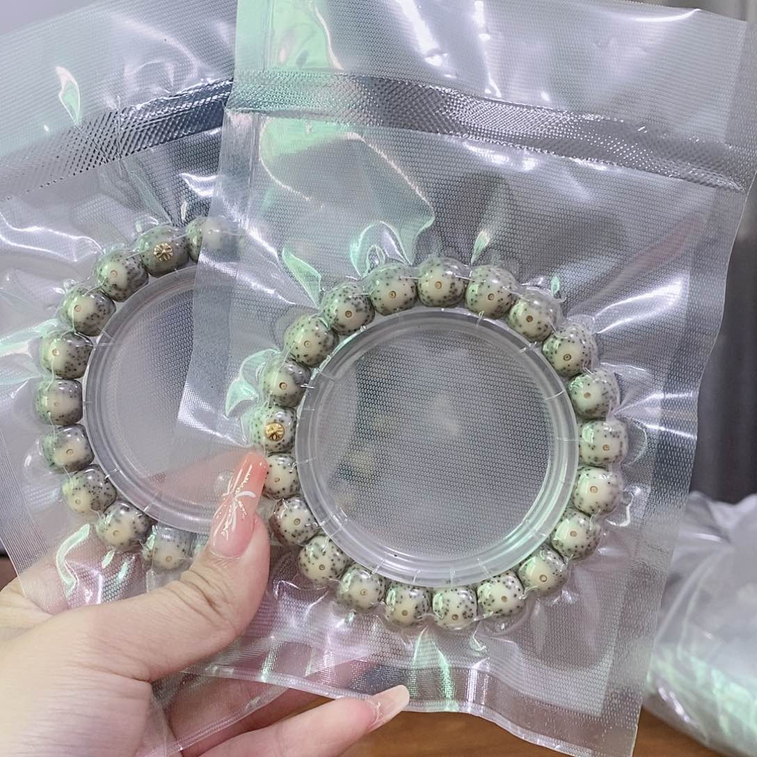 星月菩提手串海南原生态星月菩提石玉大眼睛金标11.10