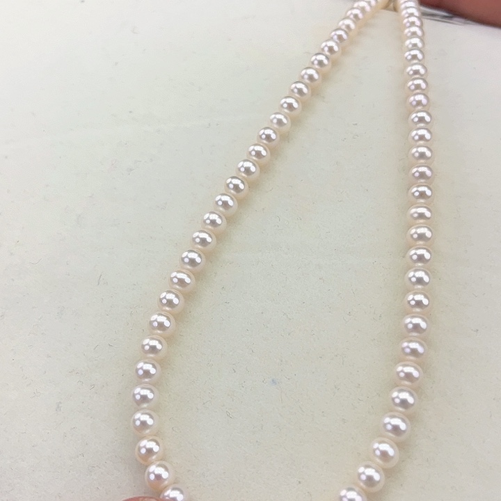 淡水珍珠颈饰银S925镶嵌卡5炫彩高品