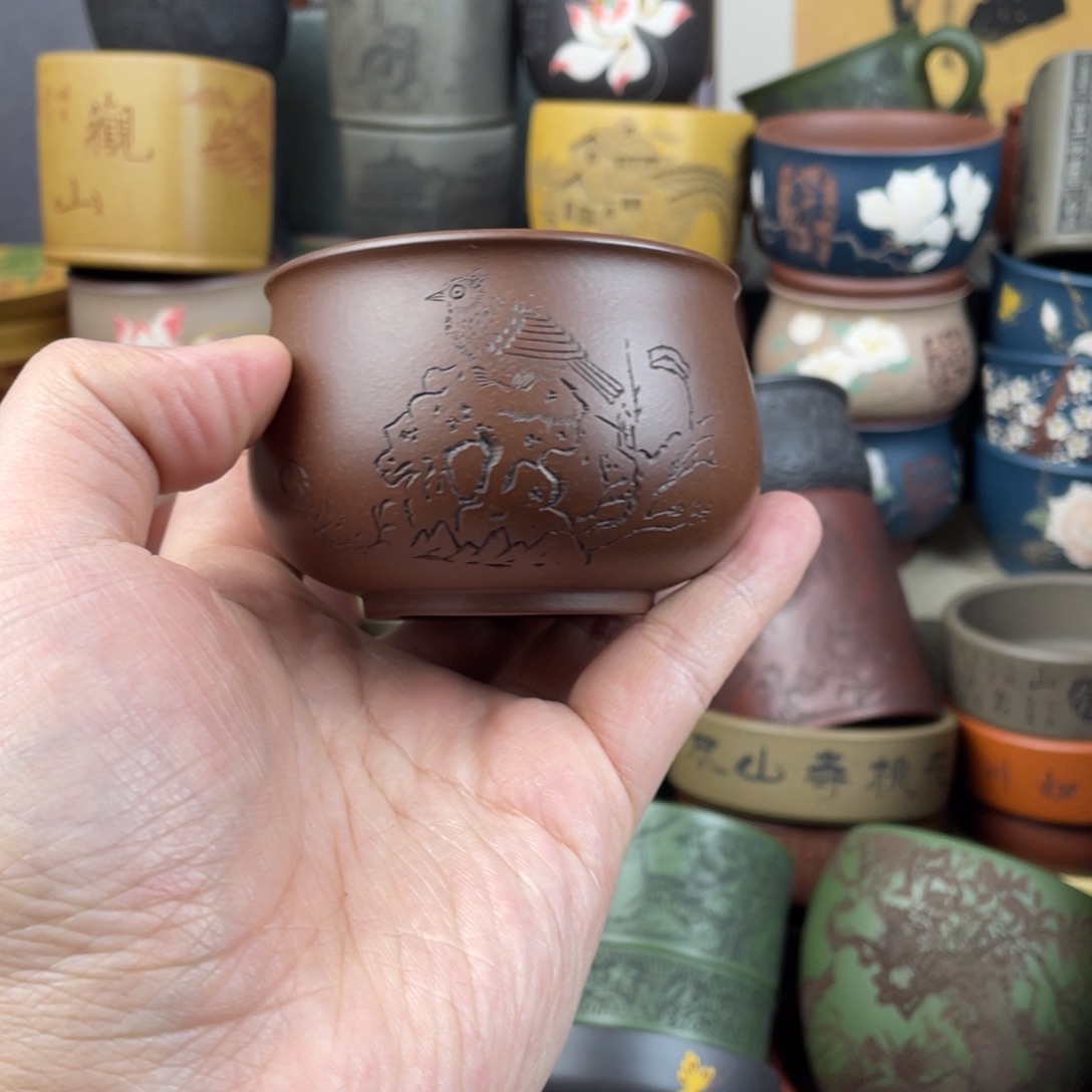 紫砂茶杯紫砂茶杯