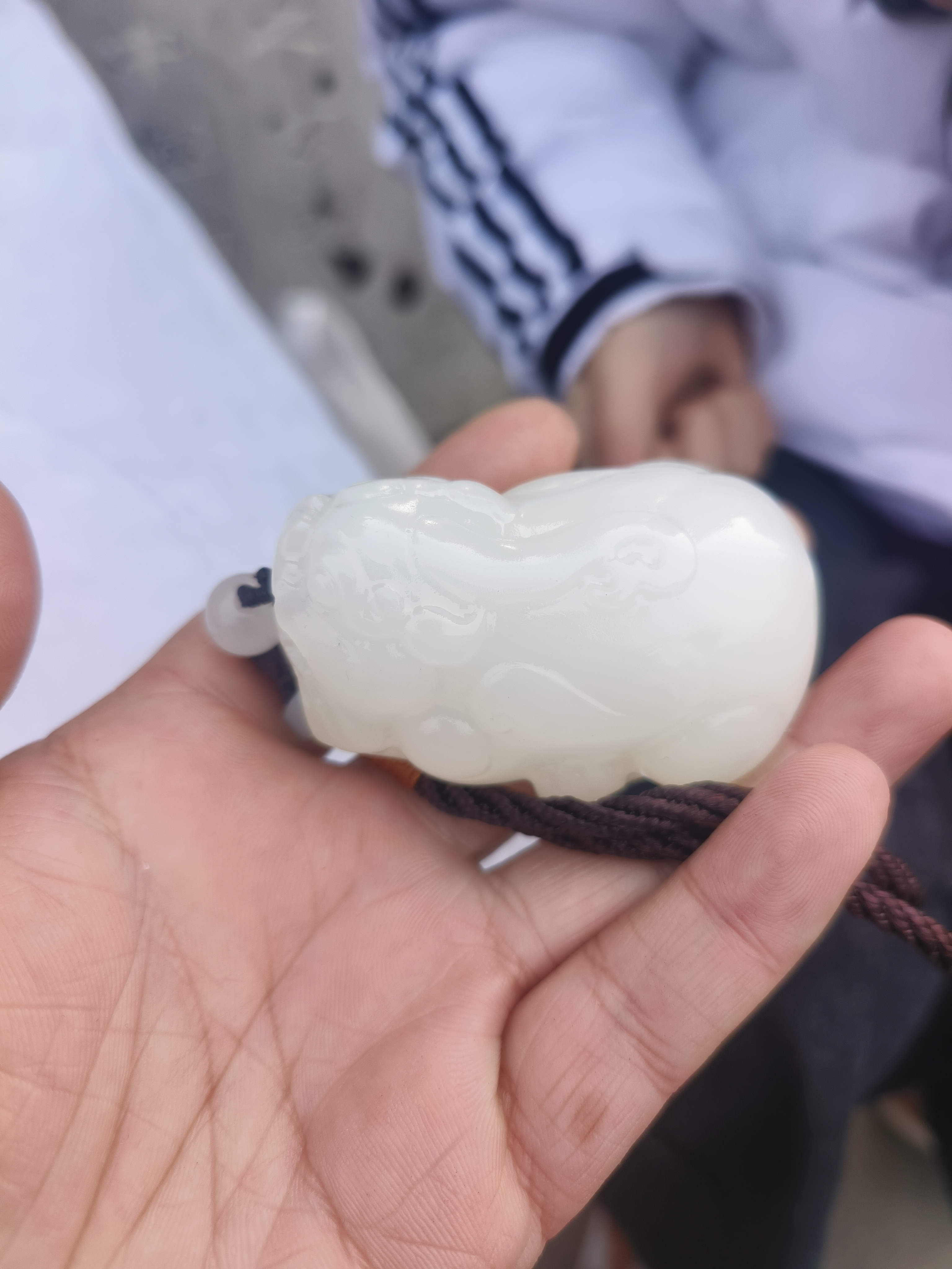 白玉貔貅玉石挂件