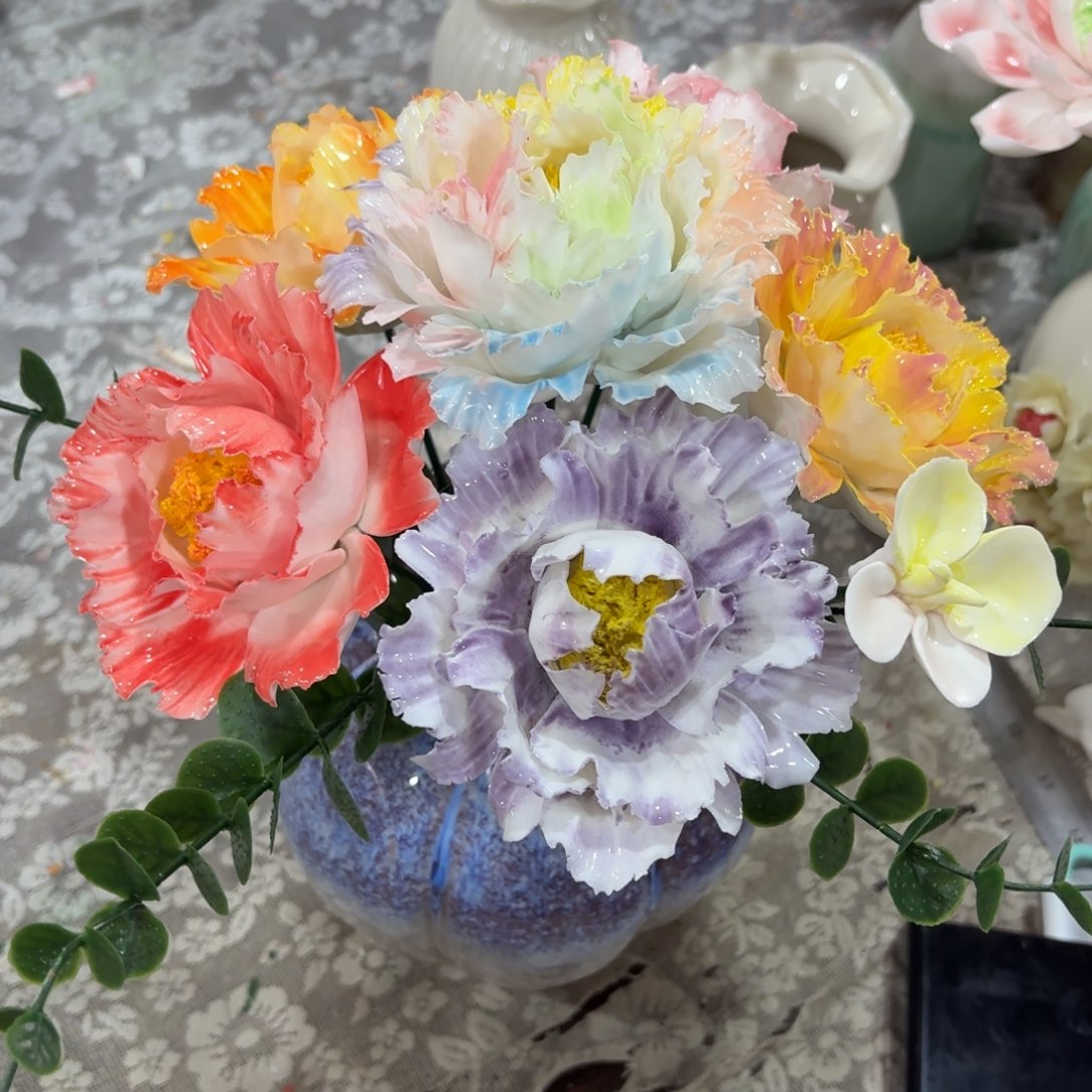 特价2044 陶瓷花拍满20元发货，退款的拉黑