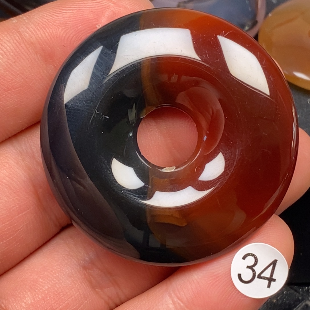 碧***天玛瑙/玉髓未镶嵌颈饰挂件