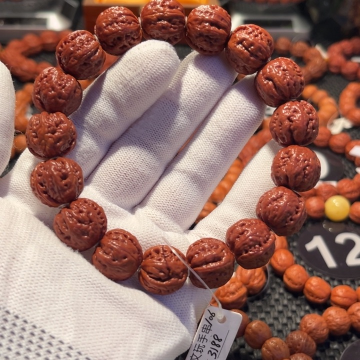 文玩核桃手串赵*核桃手串1.7尺寸全品