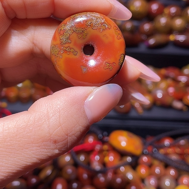 浪***子玛瑙/玉髓合金珠宝半成品