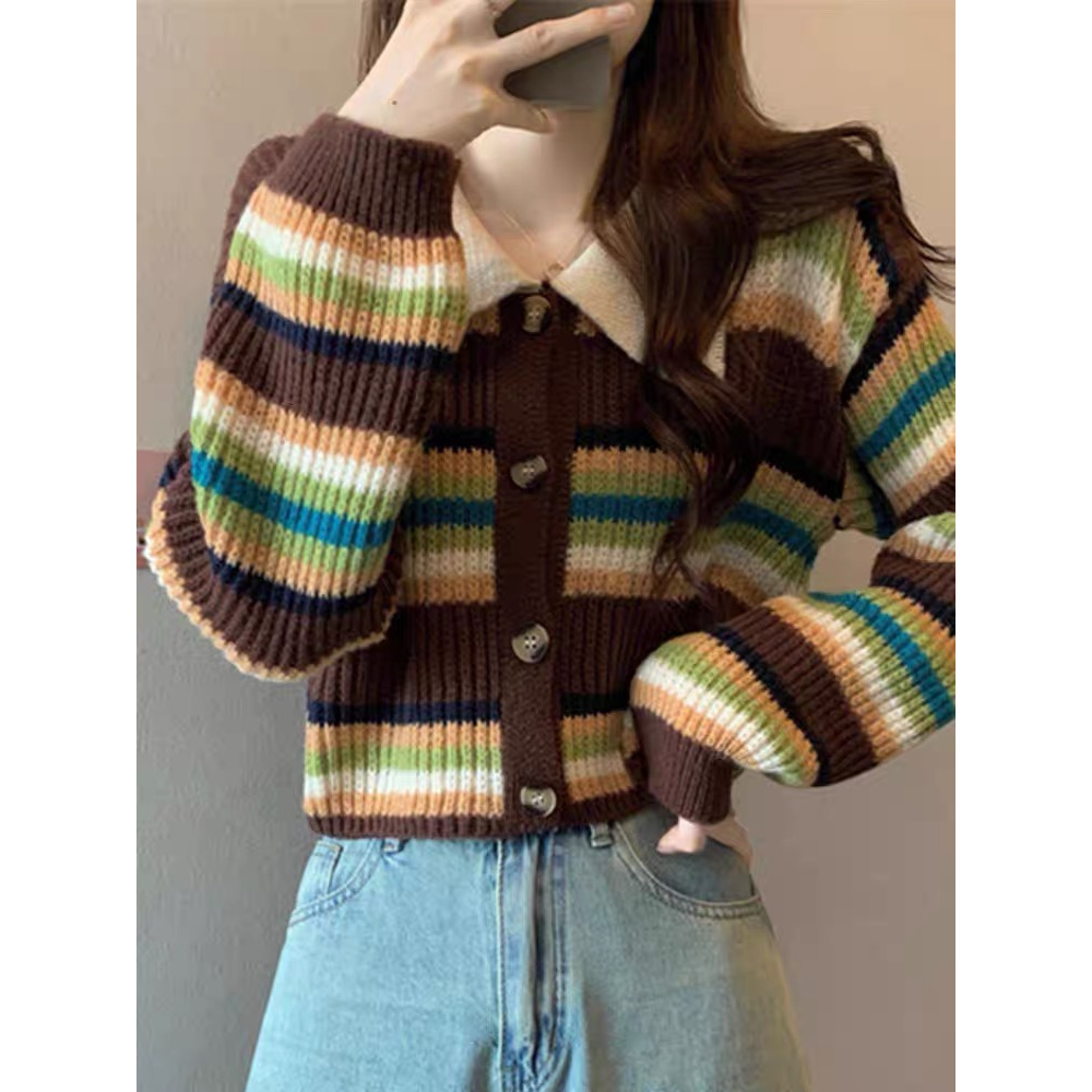 2882 春秋针织毛衣网红时尚百搭宽松慵懒风套头H41 H44 C64