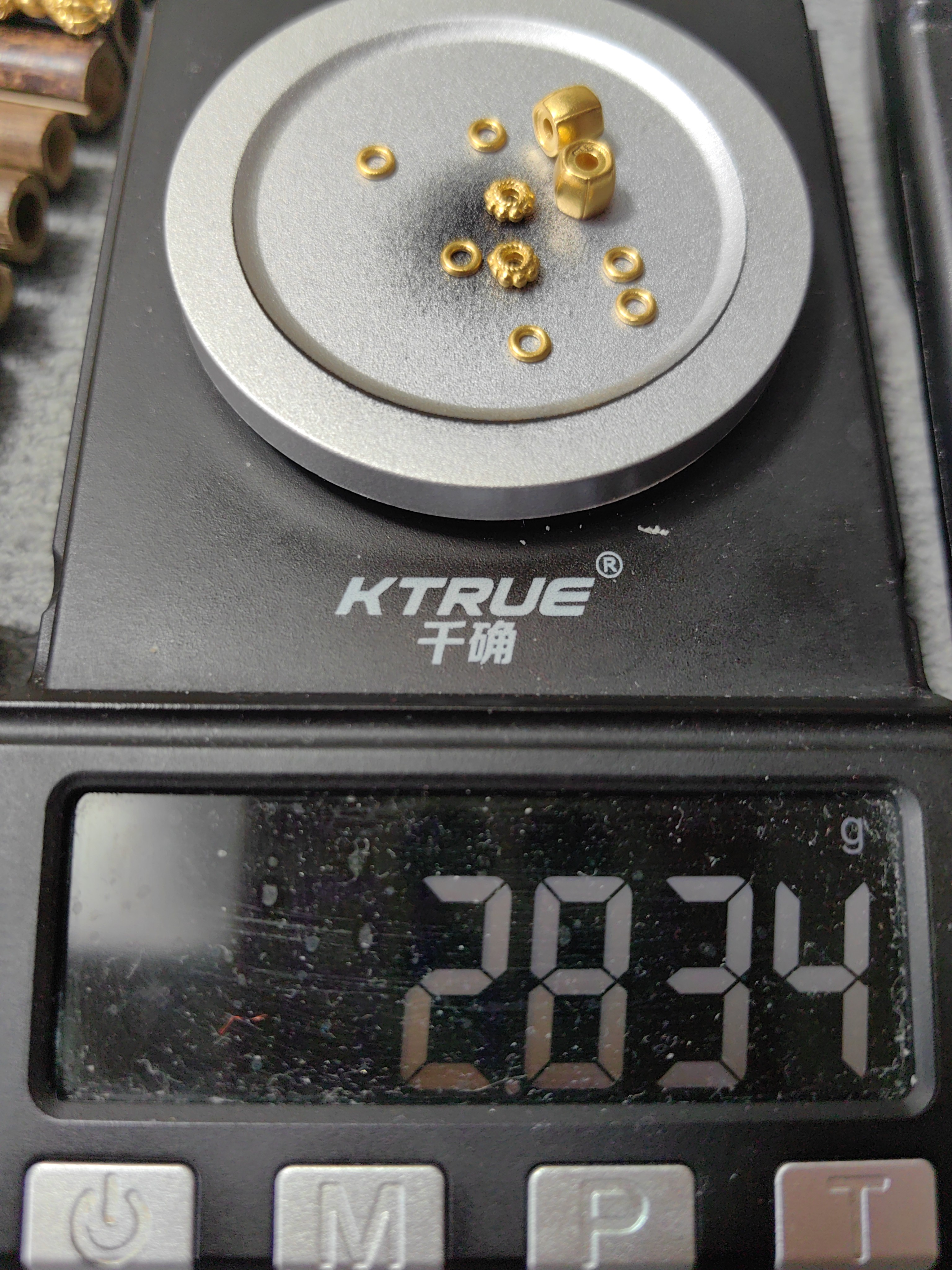 足金999弟子珠黄金手串配饰