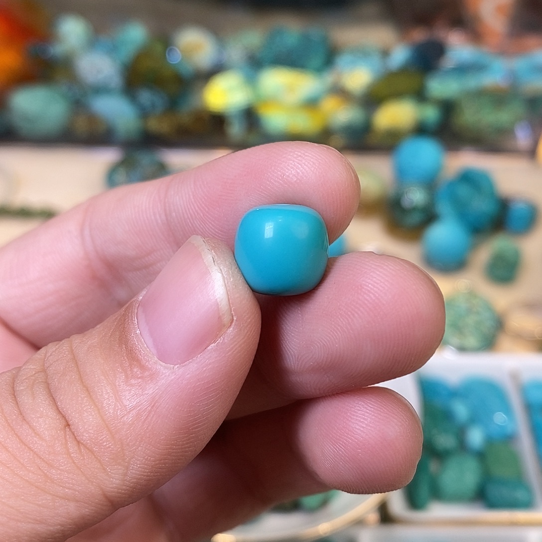 水***成绿松石未镶嵌老型