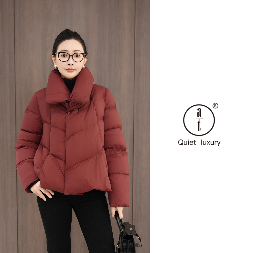 AT-90%白鸭绒-气质时尚短款羽绒服-衣长-ZDK256490