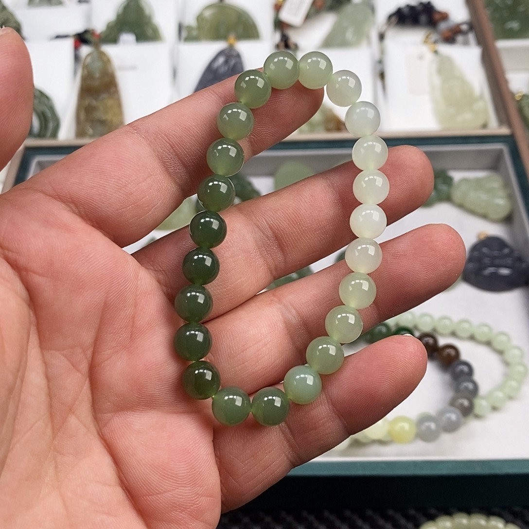 和田玉未镶嵌手链