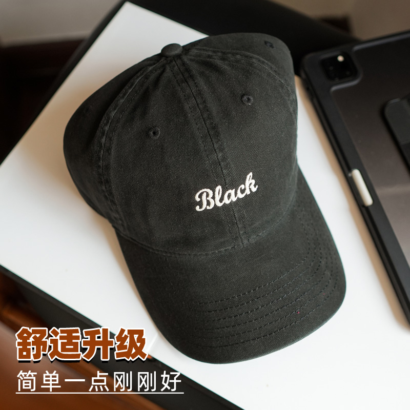 【black /本色黑】aHat帽社｜纯色极简鸭舌帽 一顶足够