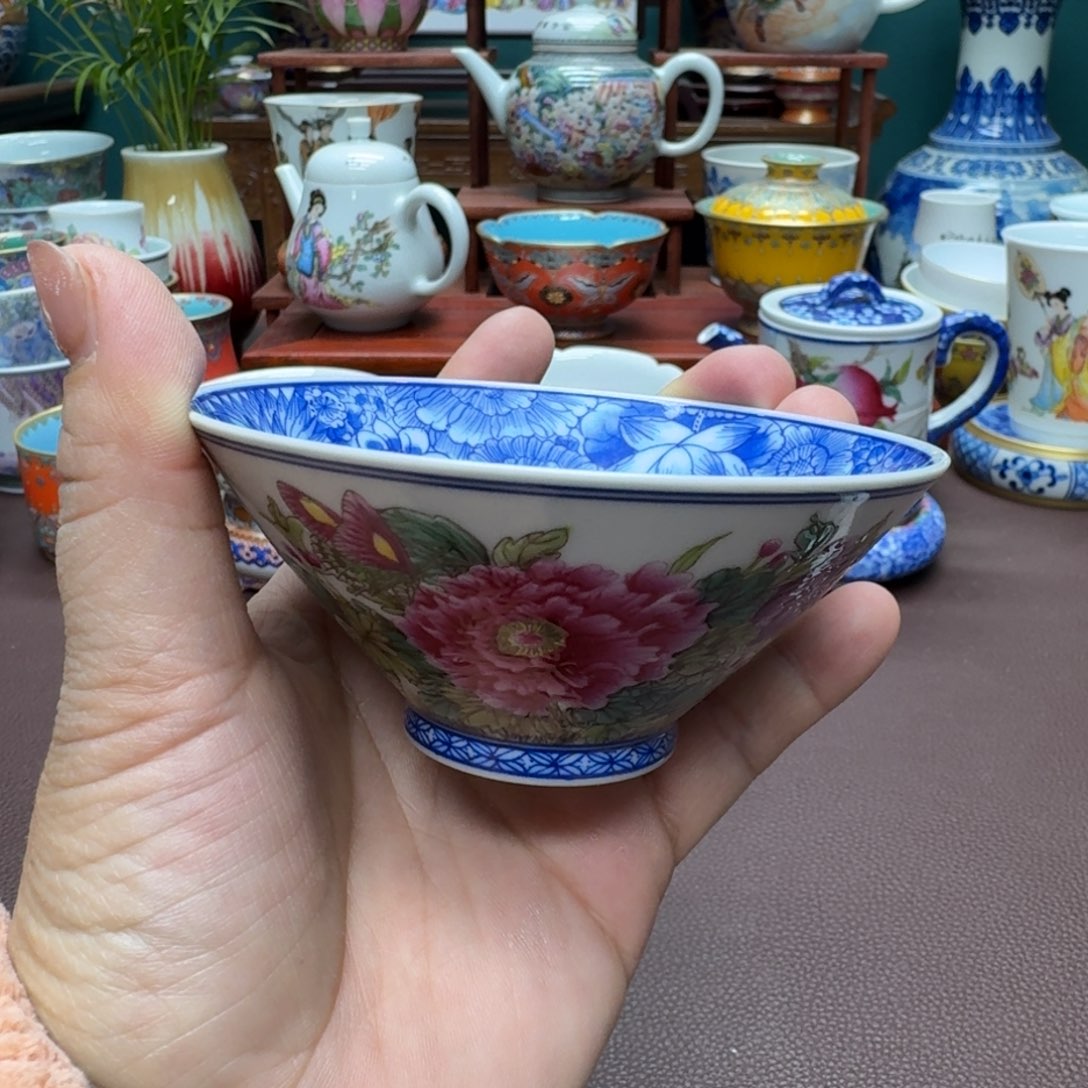 瓷片景德镇仿古手工制作精品展示