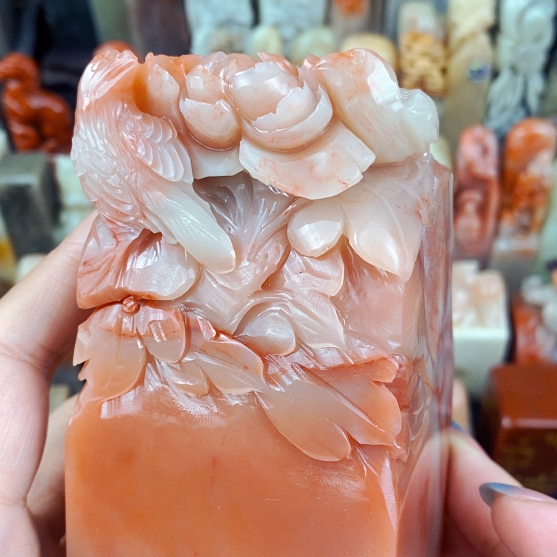 老挝石印石手工篆刻包邮包刻自定义内容