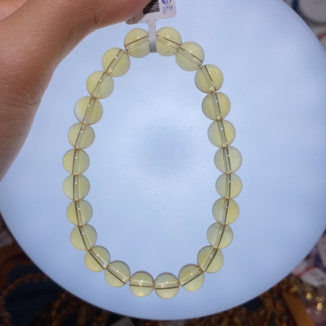 【闪购商品】水晶手链未镶嵌巴西黄水晶8.3mn