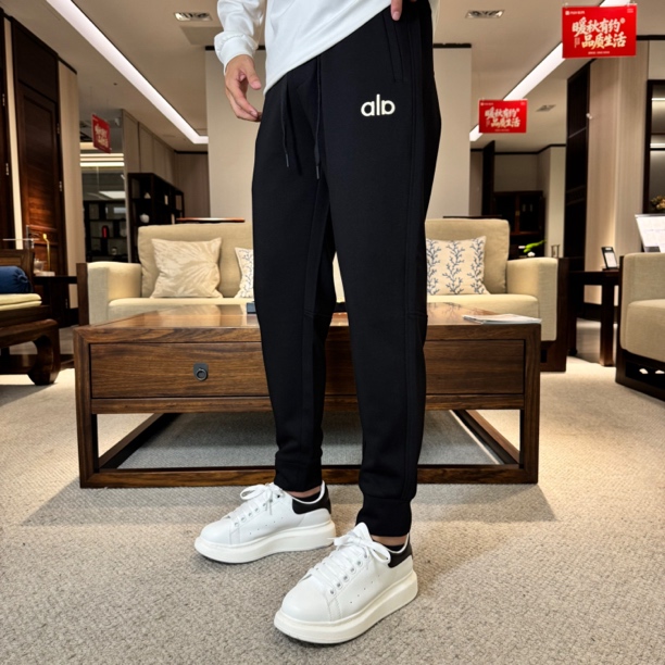 冬季加绒精品空气棉男士束脚休闲裤卫裤时尚百搭显瘦裤子16999