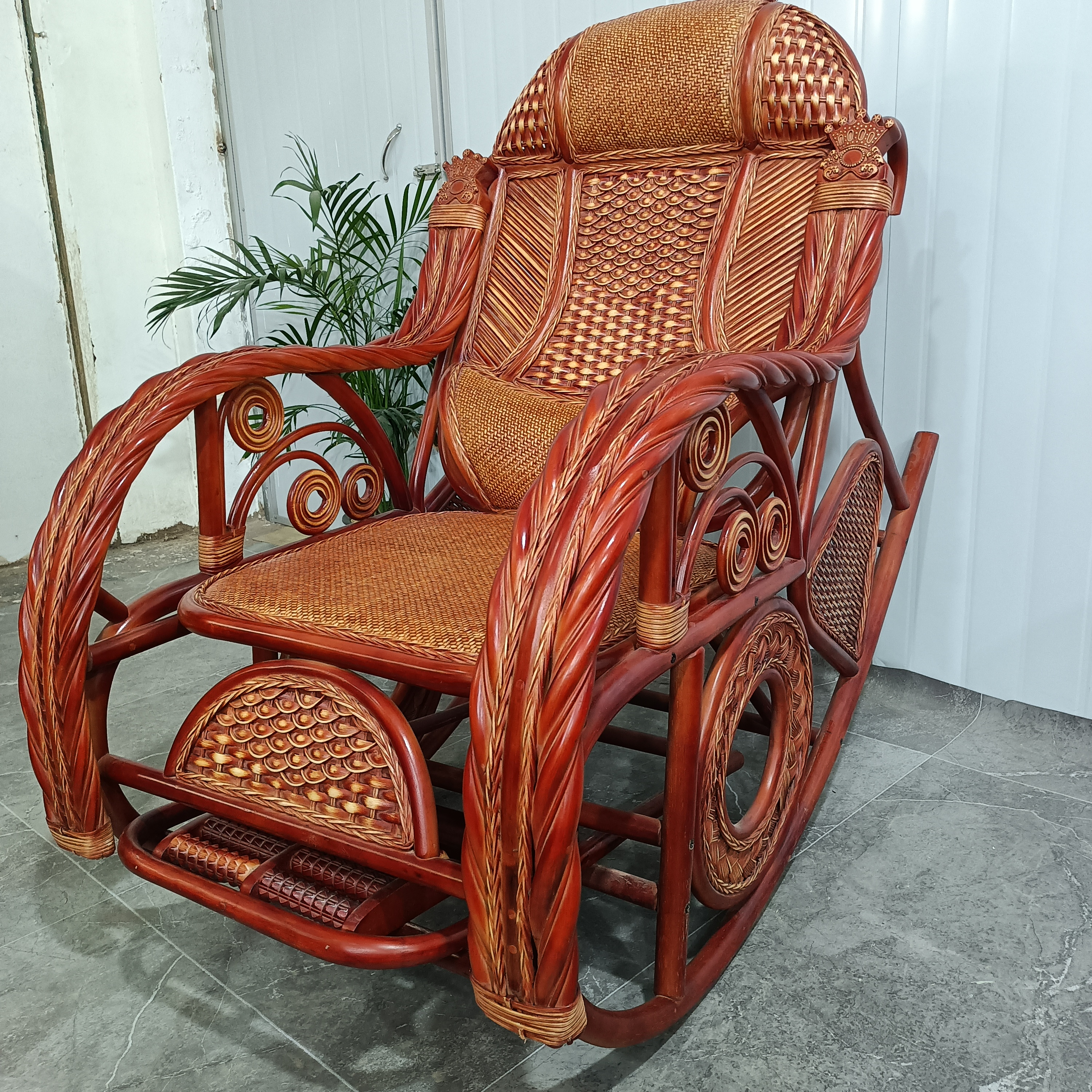 进口真藤摇椅，摇摇椅老人椅逍遥椅。午休椅办公室阳台休闲椅客厅椅