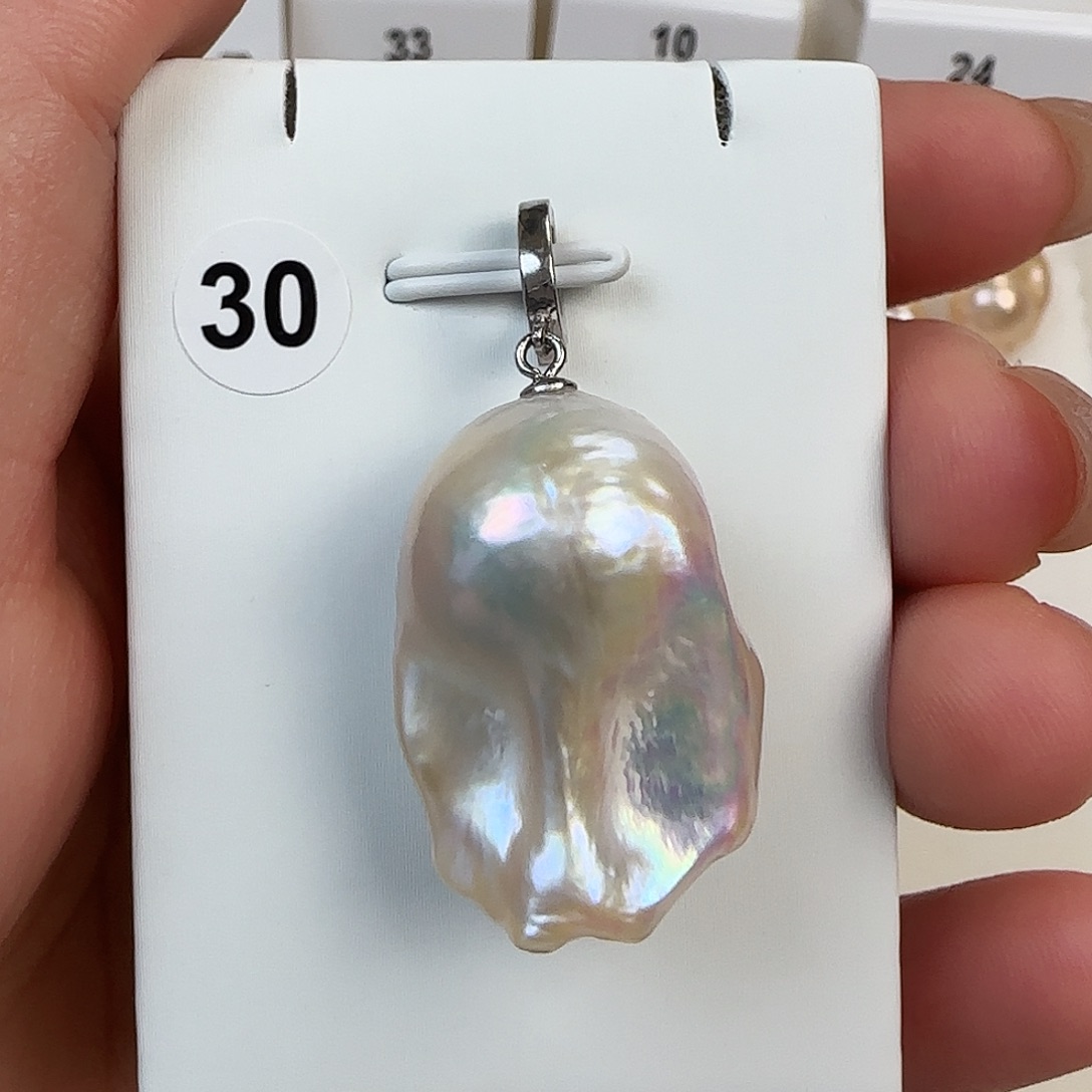 ****y耳饰银S925镶嵌淡水珍珠